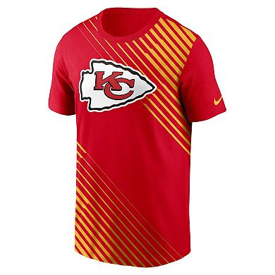 Men's Nike  Red Kansas City Chiefs Yard Line Fashion Asbury T-Shirt