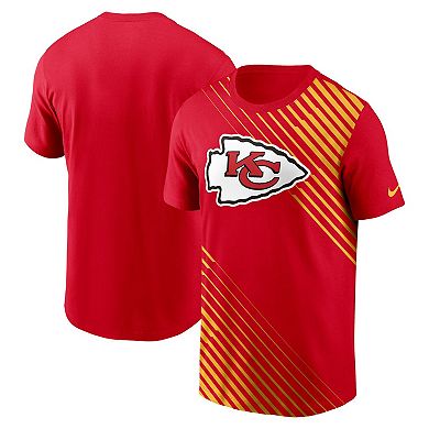 Men's Nike  Red Kansas City Chiefs Yard Line Fashion Asbury T-Shirt