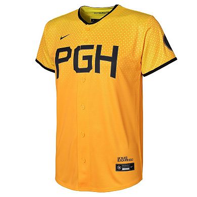 Toddler Nike  Gold Pittsburgh Pirates 2023 City Connect Replica Jersey