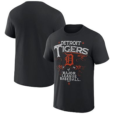 Men's Darius Rucker Collection by Fanatics  Black Detroit Tigers Beach Splatter T-Shirt