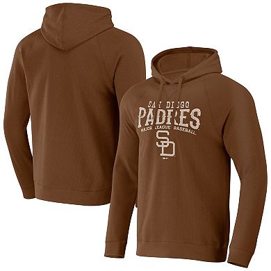 Men's Darius Rucker Collection by Fanatics  Brown San Diego Padres Waffle-Knit Raglan Pullover Hoodie