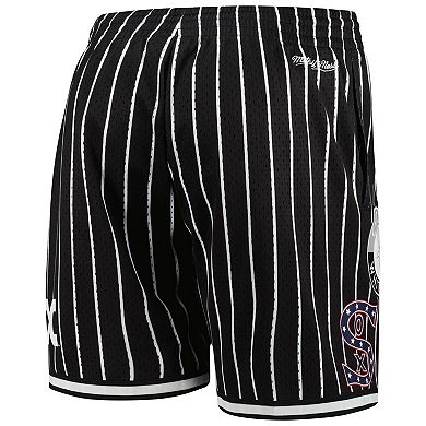 Men's Mitchell & Ness Black Chicago White Sox Cooperstown Collection 2005 World Series City Collection Mesh Shorts