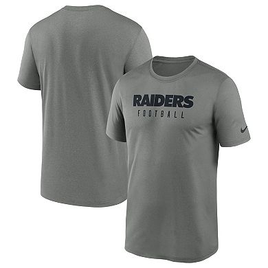 Men's Nike  Heather Gray Las Vegas Raiders Sideline Legend Performance T-Shirt