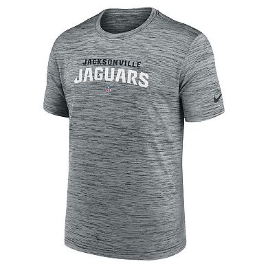 Men's Nike Heather Gray Jacksonville Jaguars Velocity Performance T-Shirt
