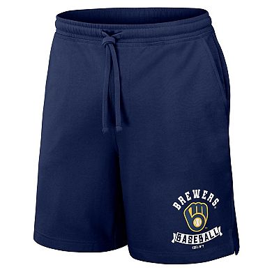 Men's Darius Rucker Collection by Fanatics Navy Milwaukee Brewers Team Color Shorts