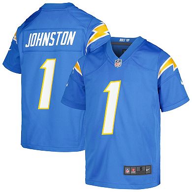 Youth Nike Quentin Johnston Powder Blue Los Angeles Chargers Game Jersey