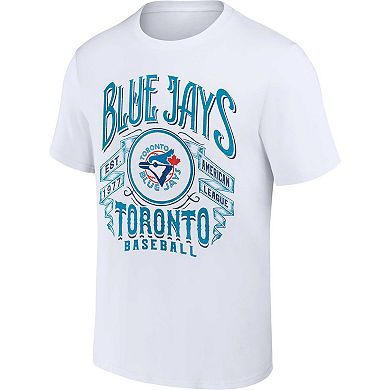 Men's Darius Rucker Collection by Fanatics White Toronto Blue Jays Distressed Rock T-Shirt