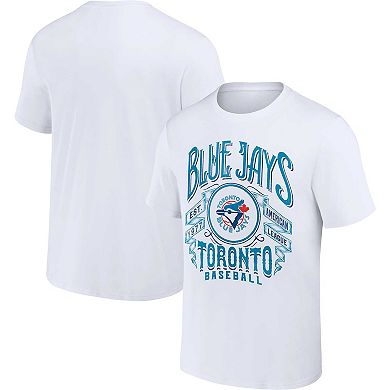 Men's Darius Rucker Collection by Fanatics White Toronto Blue Jays Distressed Rock T-Shirt