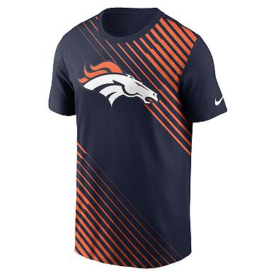 Men's Nike  Navy Denver Broncos Yard Line Fashion Asbury T-Shirt