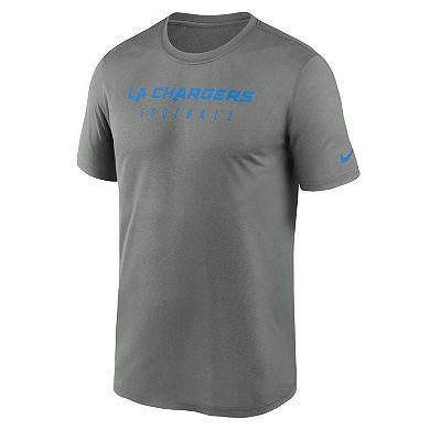 Men's Nike  Heather Gray Los Angeles Chargers Sideline Legend Performance T-Shirt