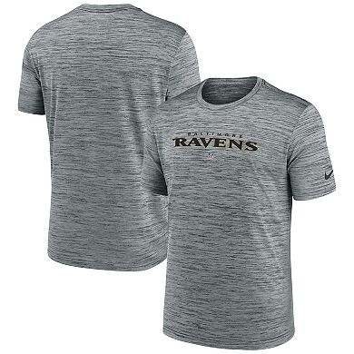 Men's Nike Gray Baltimore Ravens Velocity Performance T-Shirt