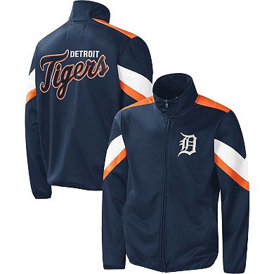 Men's G-III Sports by Carl Banks Navy Detroit Tigers Earned Run Full-Zip Jacket