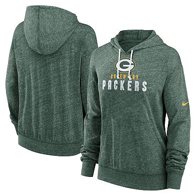 Women's Nike Green Green Bay Packers Gym Vintage Pullover Hoodie