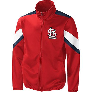 Men's G-III Sports by Carl Banks Red St. Louis Cardinals Earned Run Full-Zip Jacket