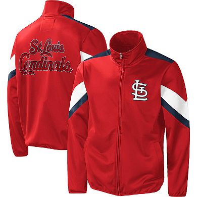 Men's G-III Sports by Carl Banks Red St. Louis Cardinals Earned Run Full-Zip Jacket