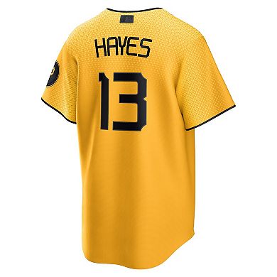 Men's Nike Ke'Bryan Hayes Gold Pittsburgh Pirates 2023 City Connect Replica Player Jersey