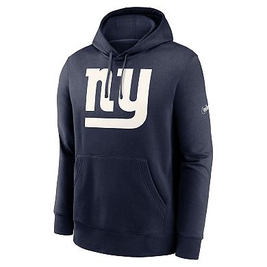 Men's Nike  Navy New York Giants Rewind Club Pullover Hoodie