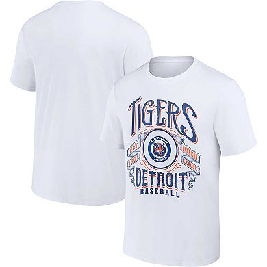 Men's Darius Rucker Collection by Fanatics White Detroit Tigers Distressed Rock T-Shirt