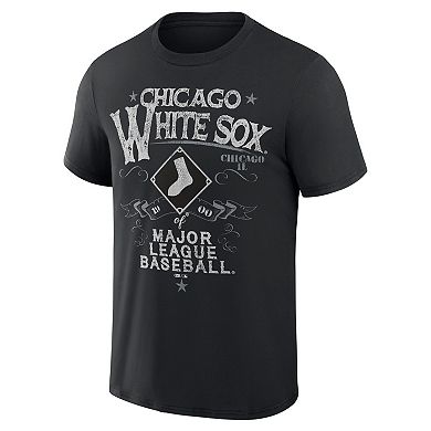Men's Darius Rucker Collection by Fanatics  Black Chicago White Sox Beach Splatter T-Shirt