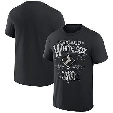 Men's Darius Rucker Collection by Fanatics  Black Chicago White Sox Beach Splatter T-Shirt