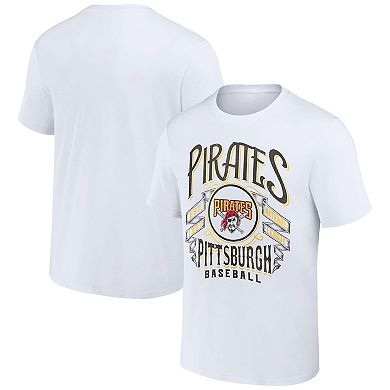 Men's Darius Rucker Collection by Fanatics White Pittsburgh Pirates Distressed Rock T-Shirt