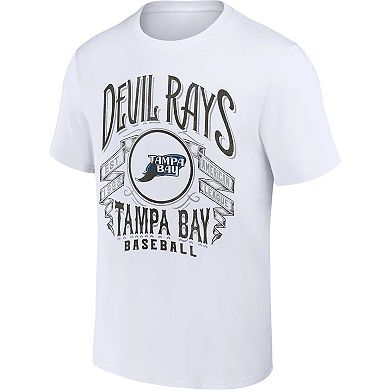 Men's Darius Rucker Collection by Fanatics White Tampa Bay Rays Cooperstown Collection Distressed Rock T-Shirt