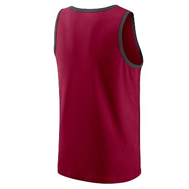 Men's Nike Burgundy Washington Commanders Tri-Blend Tank Top