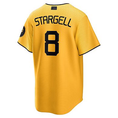Men's Nike Willie Stargell Gold Pittsburgh Pirates 2023 City Connect Replica Player Jersey