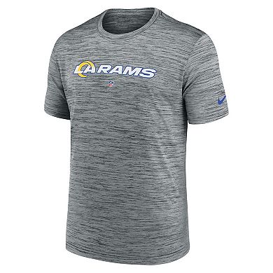 Men's Nike Heather Gray Los Angeles Rams Velocity Performance T-Shirt