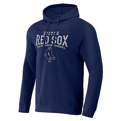 Men's Darius Rucker Collection by Fanatics  Navy Boston Red Sox Waffle-Knit Raglan Pullover Hoodie