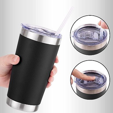 Zulay Kitchen Tumbler With Lid and Straw - 20oz