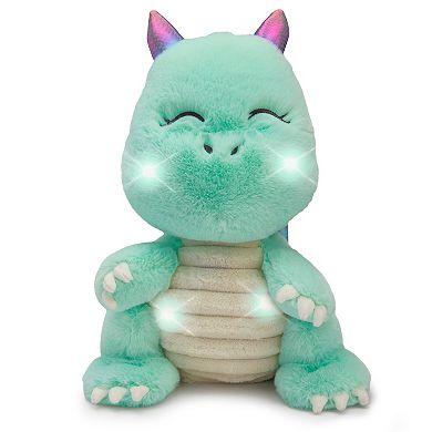 Merchsource Cozy Friends™ 12" Glow Brights Dragon Plush with LED Lights and Sound Effects
