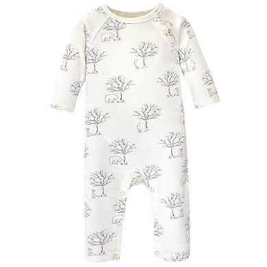 Touched by Nature Baby Organic Cotton Coveralls 3pk, Birch Tree
