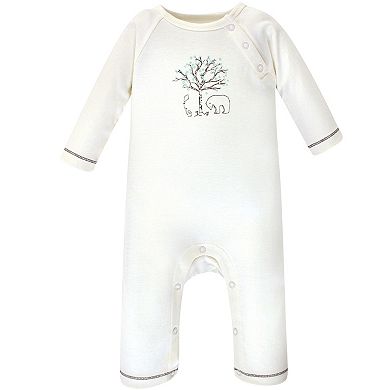 Touched by Nature Baby Organic Cotton Coveralls 3pk, Birch Tree