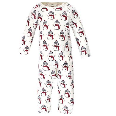 Touched by Nature Baby Organic Cotton Coveralls 3pk, Snowman