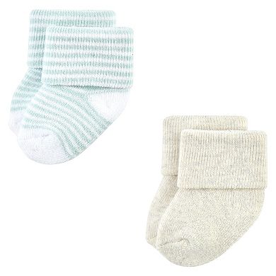 Luvable Friends Unisex Baby Newborn and Baby Terry Socks, Owl