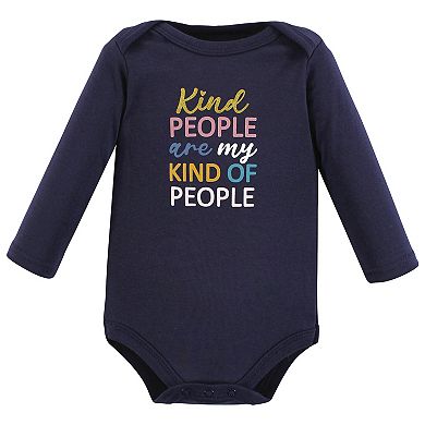 Hudson Baby Infant Girl Cotton Long-Sleeve Bodysuits, Girls Are The Future