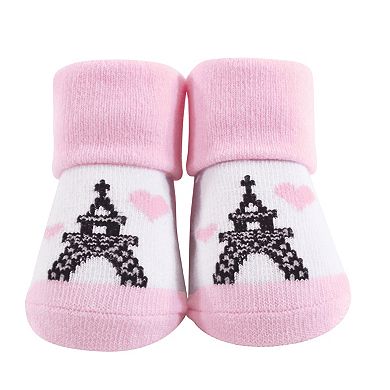 Infant Girl Socks Boxed Giftset, Paris, One Size