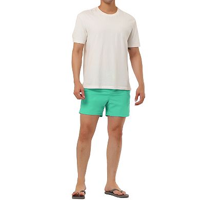 Men's Summer Holiday Elastic Waistband Drawstring Mesh Lining Board Shorts