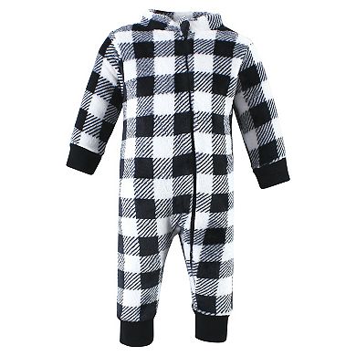 Hudson Baby Unisex Toddler Plush Jumpsuits, Winter Bear