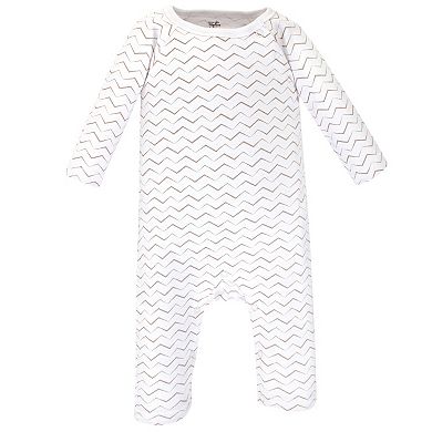 Touched by Nature Baby Organic Cotton Coveralls 3pk, Marching Elephant