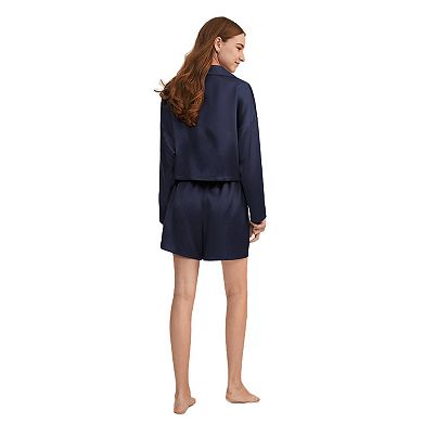 LILYSILK Osmanthus Silk Pullover Pajama Short Set for Women