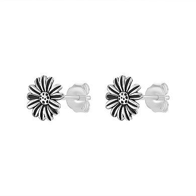 PRIMROSE Sterling Silver Flower Stud Earrings