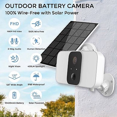 Smart Spotlight Battery Camera with Solar Power