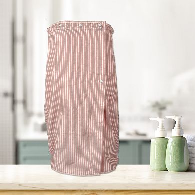 Soft Absorbent Bath Towel Bathroom with Adjustable Button 27.8" Length