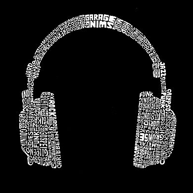Headphones - Men's Word Art T-shirt