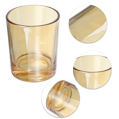 2pcs Bathroom Toothbrush Tumblers Glass for Kitchen Color Gray Amber
