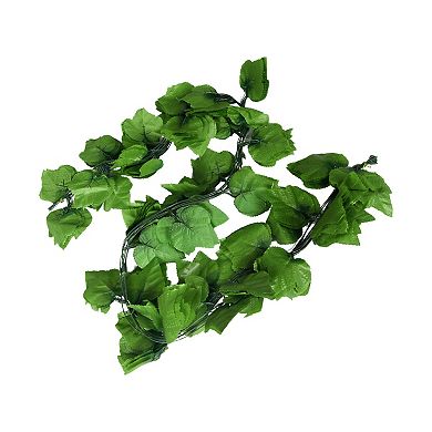 Home Decor Green Artificial Grape Leaves Hanging Vine 6.2Ft 10 Pcs