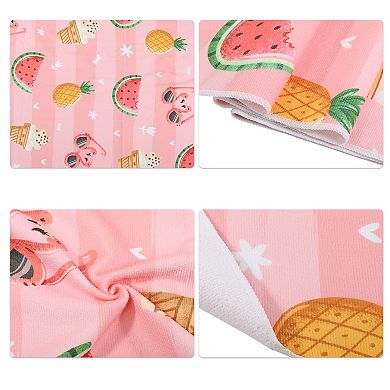 Soft Beach Towel Watermelon Pattern Classic Design for Beach Pink 55"x28"