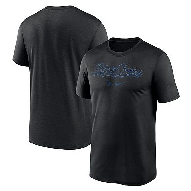 Men's Nike  Black Los Angeles Dodgers Blue Crew Hometown Legend Performance T-Shirt